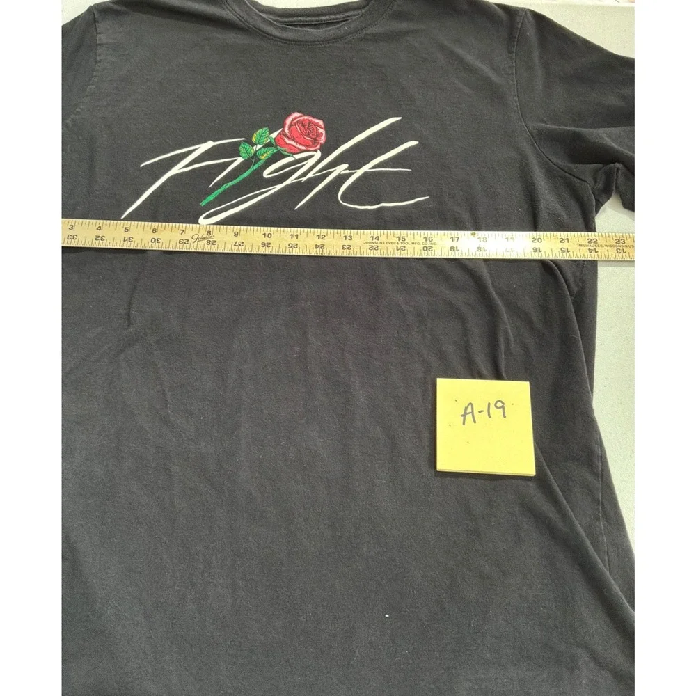 Jordan Flight Rose Sorry For Your Loss Tour Portland 1992 Black T-Shirt Mens XL